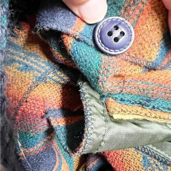 Signature Expressions Vintage Unisex Wool Blend Tribal Print Pocketed Vest Sz M - Picture 11 of 11